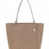 Guess Noelle Elite Tote Latte Logo