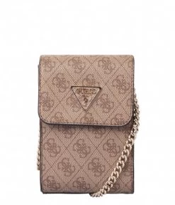 Guess Noelle Flap Chit Chat Latte Logo