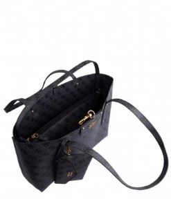 Guess Eco Brenton Tote Coal Logo -Mode Tas HWESB839023 coal logo 5 600