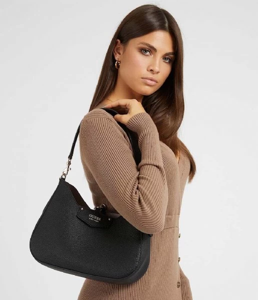 Guess Eco Brenton Hobo Black 2 Guess Eco Brenton Hobo Black - Afbeelding 2