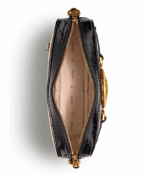 Guess Aviana Camera Bag Latte Black 3 Guess Aviana Camera Bag Latte Black - Afbeelding 3