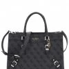 Guess Didi Society Satchel Coal Logo