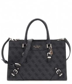 Guess Didi Society Satchel Coal Logo