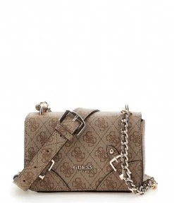 Guess Didi Mini Crossbody Flap Latte Logo