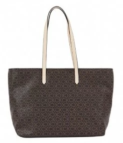 Calvin Klein Ck Must Shopper Md M Brown Mono -Mode Tas K60K610611 0HD 3 600