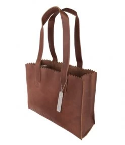 MY PAPER BAG Handbag Cognac -Mode Tas MYOMY My Paper Bag Handbag cognac 10570452 side 600