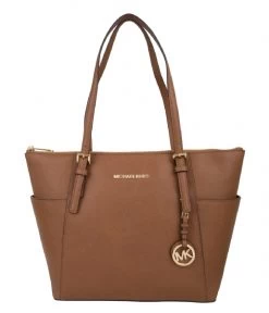 Michael Kors Jet Set Item EW Top Zip Tote Luggage & Gold Hardware