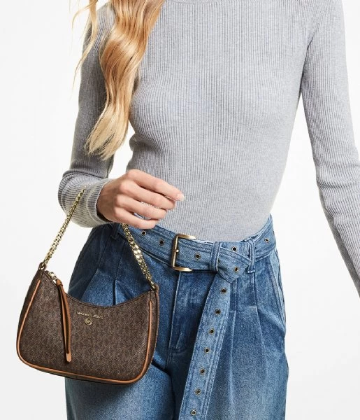 Michael Kors Jet Set Small Chain Brown Acorn 2 Michael Kors Jet Set Small Chain Brown Acorn - Afbeelding 2