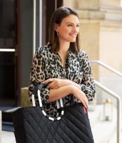 Reisenthel Loopshopper L Rhombus Black -Mode Tas OR7059 4 600