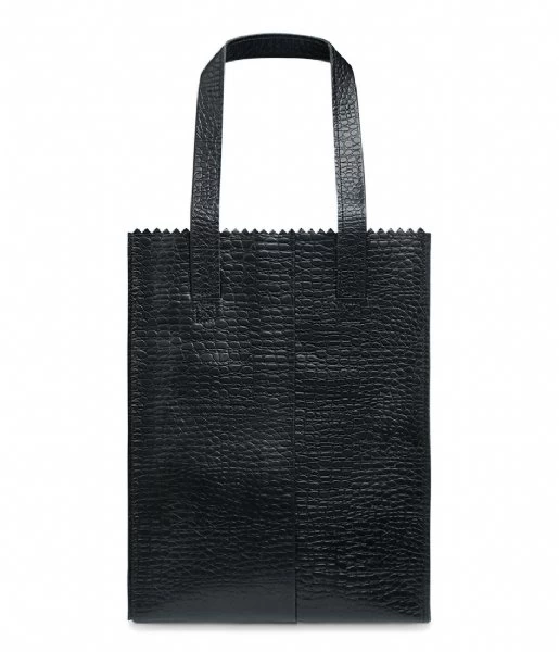 My Paper Bag Shopper Croco Black 2 My Paper Bag Shopper Croco Black - Afbeelding 2