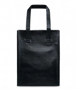 My Paper Bag Shopper Croco Black