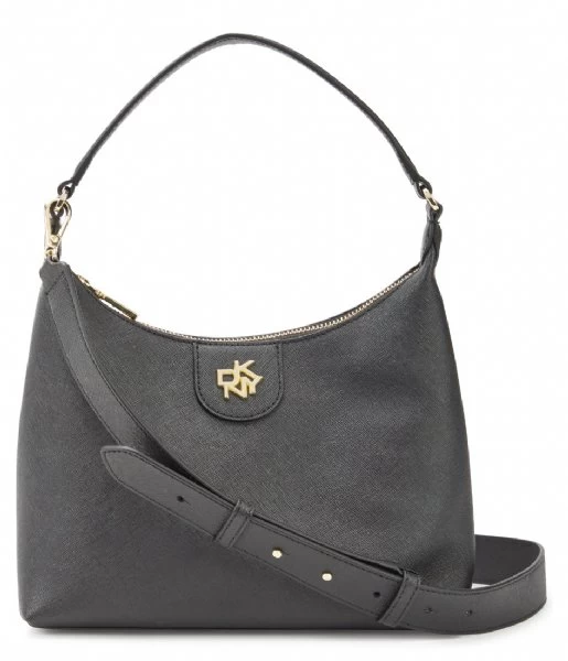 DKNY Cardrol Medium Pouchettte Black Gold 1 DKNY Cardrol Medium Pouchettte Black Gold