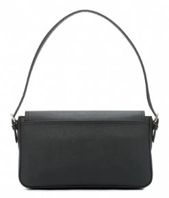 DKNY Bibi Ew Flap Shoulder Black Gold 9 DKNY Bibi Ew Flap Shoulder Black Gold -Mode Tas R2131R33 BLK 4 600