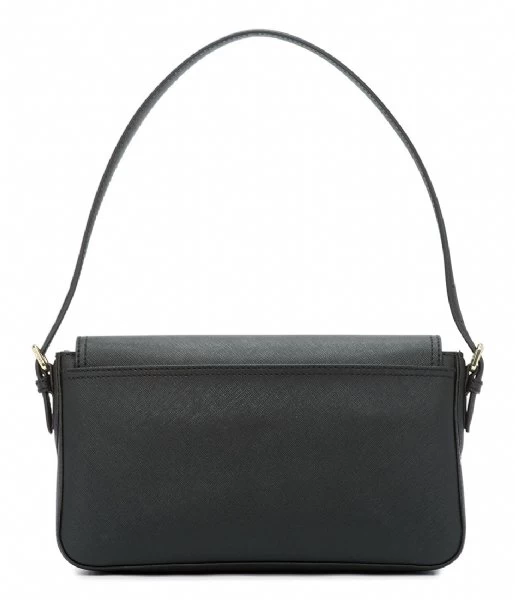 DKNY Bibi Ew Flap Shoulder Black Gold 4 DKNY Bibi Ew Flap Shoulder Black Gold - Afbeelding 4