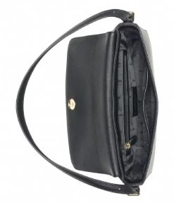 DKNY Bibi Ew Flap Shoulder Black Gold 10 DKNY Bibi Ew Flap Shoulder Black Gold -Mode Tas R2131R33 BLK 5 600