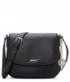 DKNY Bryant Saddle Bag Black Gold
