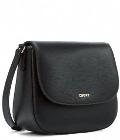 DKNY Bryant Saddle Bag Black Gold -Mode Tas R21E3R75 BLK 3 600