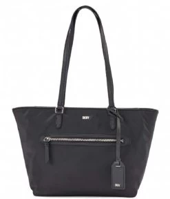 DKNY Casey Md Tote Black Silver