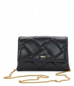 DKNY Willow Clutch Cbody Blk Gold