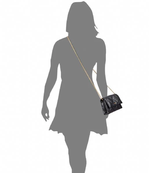 DKNY Willow Clutch Cbody Blk Gold 2 DKNY Willow Clutch Cbody Blk Gold - Afbeelding 2