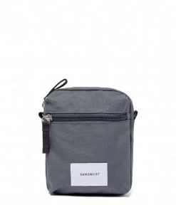 Sandqvist Sixten Vegan Dark Slate With Navy Webbing