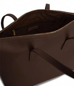 Matt & Nat Abbi Purity Tote Bag Chocolate -Mode Tas abbi purity chocolate 3 600