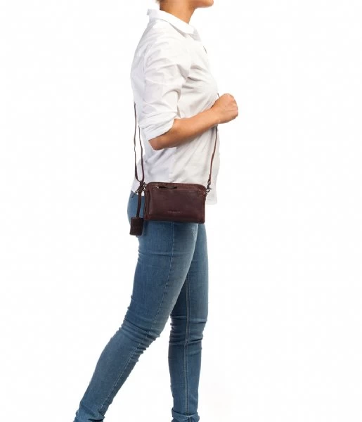 Burkely Antique Avery Mini Bag Dark Brown 2 Burkely Antique Avery Mini Bag Dark Brown - Afbeelding 2