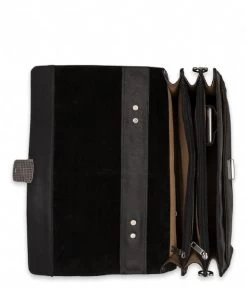 BURKELY Vintage Dean Briefcase Zwart -Mode Tas burkely 9006379 22 vintage dean briefcase zwart 5 600