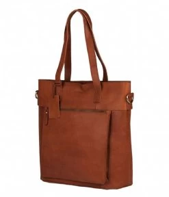 BURKELY Vintage Jade Laptopshopper 14 Inch Cognac 7 BURKELY Vintage Jade Laptopshopper 14 Inch Cognac -Mode Tas burkely 9007003 22 vintage jade laptopshopper cognac side 600
