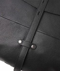 Babette Gesso Handtas Large Zwart -Mode Tas castelijnbeerens 279813 Gesso handtas large zwart detail 600