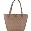 Guess Alby Toggle Tote Latte Logo