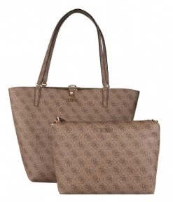 Guess Alby Toggle Tote Latte Logo -Mode Tas guess hwss74 55230 alby toggle tote latte logo 3 600