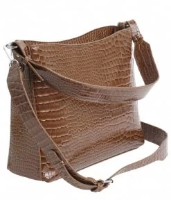 Hvisk Amble Croco Tawny Brown -Mode Tas h1703 tawny brown 3 600