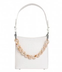 Hvisk Amble Croco Small White