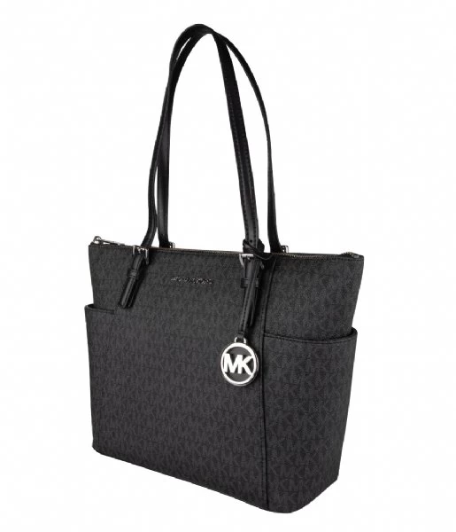 Michael Kors Jet Set Ew Top Zip Tote Black 2 Michael Kors Jet Set Ew Top Zip Tote Black - Afbeelding 2