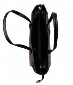 Michael Kors Voyager Medium Mf Top Zip Tote Brown/Blk -Mode Tas michael kors 30f8gv6t2b voyager medium mf top zip tote brown blk 3 600