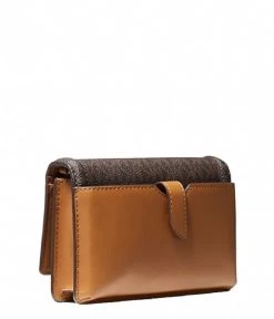 Michael Kors Jet Set Charm Small Phone Crossbody Brown Acorn -Mode Tas michael kors 32s1gt9c2b jet set charm small phone crossbody brown accorn 252 3 600