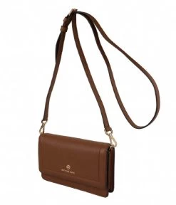 Michael Kors Jet Set Small Phone Crossbody Black -Mode Tas michael kors 32s1gt9c5l jet set small phone crossbody luggage 230 side 600