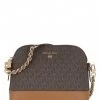 Michael Kors Jet Set Charm Large Dome Crossbody Brown Acorn