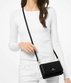 Michael Kors Jet Set Small Phone Crossbody Black -Mode Tas michaelkors 32s1gt9c5l jet set small phone crossbody black model 600