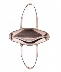 Michael Kors Voyager Medium Top Zip Tote Soft Pink & Gold Colored Hardware -Mode Tas michaelkors voyagermediumtopziptote a97 schoudertas softpink shoulderbag 30h7gv6t8l inside 600