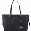 Michael Kors Voyager Medium Tote Black & Gold Colored Hardware