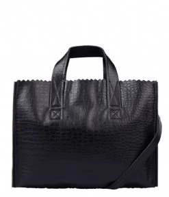 My Paper Bag Handbag Crossbody Croco Black