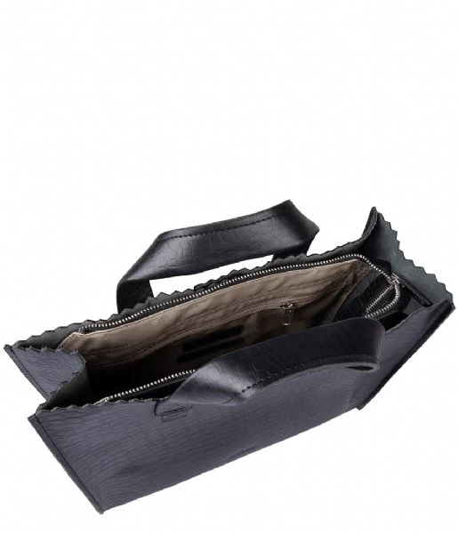 My Paper Bag Handbag Crossbody Croco Black 3 My Paper Bag Handbag Crossbody Croco Black - Afbeelding 3