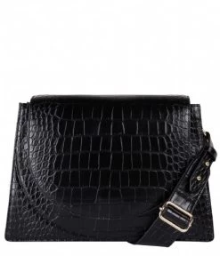 Shoulderbag Mystique Croco Black