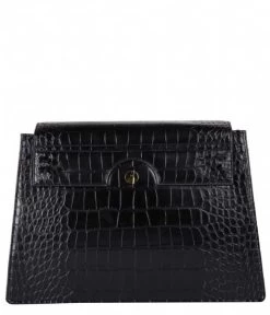 Shoulderbag Mystique Croco Black -Mode Tas nb005 shoulderbagmystique crocoblack 4 600