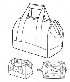 Reisenthel Allrounder Medium Reistas Black -Mode Tas reisenthel allrounder meidum reistas handtas black handbag black detail 600