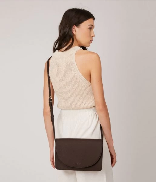Matt & Nat Sofi Purity Crossbody Chocolate 2 Matt & Nat Sofi Purity Crossbody Chocolate - Afbeelding 2