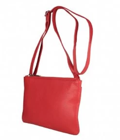 Finn Crossbody Red -Mode Tas thelittlegreenbag finncrossbody crossbody red crossbody 3747 side 600