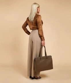 Lorelei Laptop Tote 15.6 Inch Taupe -Mode Tas tlgb lorelei tote model 600
